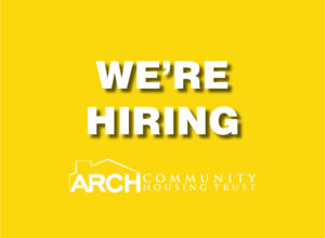 We Are Hiring board on yellow background. ARCH Blaine Manor