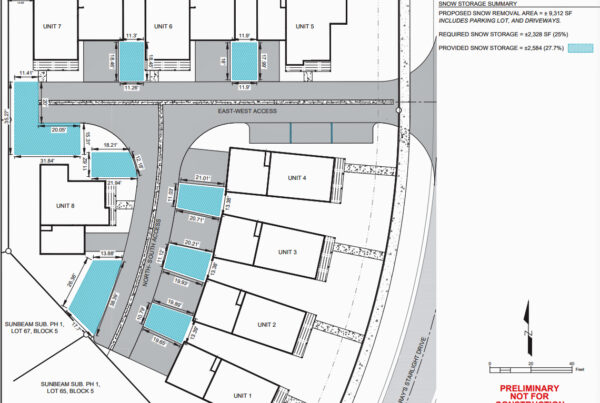 Sunny Gulch Townhomes Preliminary Not for Construction
